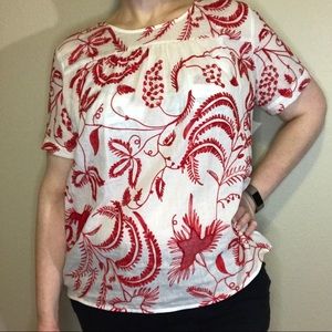Market & Spruce boho red embroidered - MOVING SALE: ALL TOPS $5 & 20% off 2+